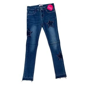 PALACE Blue Star-Embellished Skinny Jeans
